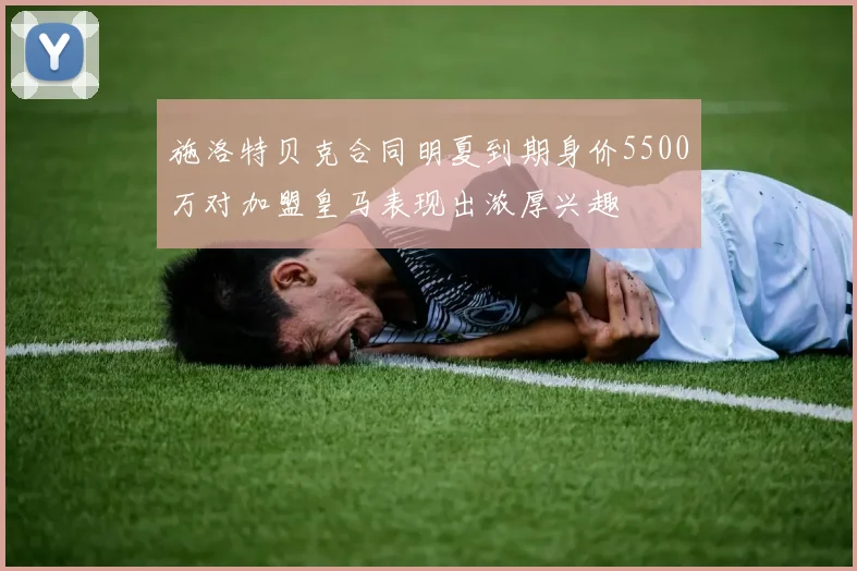 施洛特贝克合同明夏到期身价5500万对加盟皇马表现出浓厚兴趣